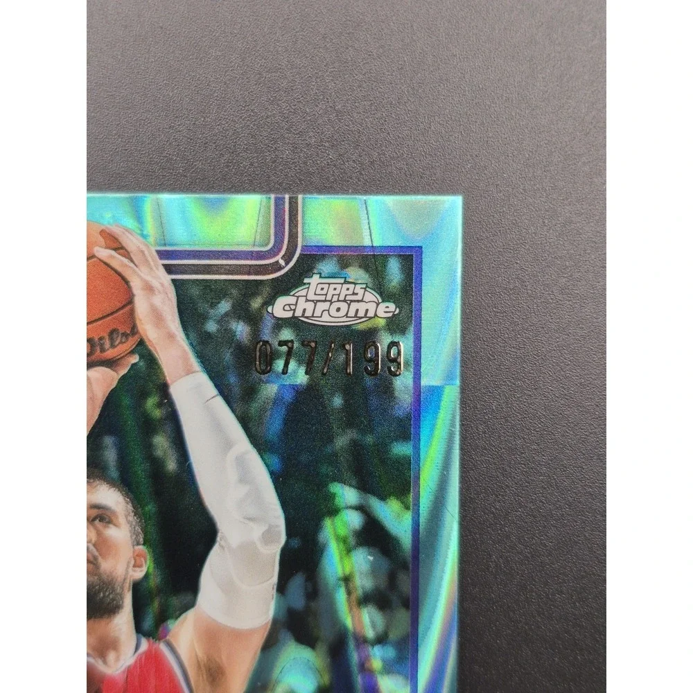 2025-26 Topps Chrome Ivica Zubac #63 Aqua Raywave Refractor /199 L.A.‎ Clippers
